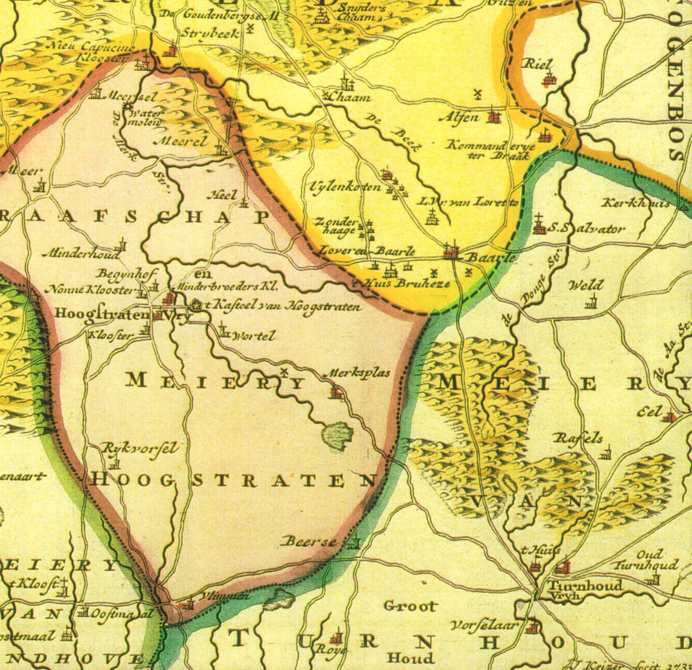 Plattegrond van de Roots van mijn familie Verheijen